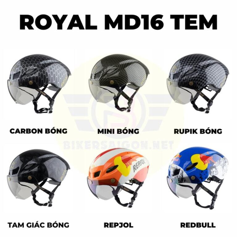 Nón Xe Đạp Royal MD16 Tem - Chính Hãng - Bảo Hành 12 Tháng