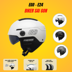 Mũ Bảo Hiểm Nửa Đầu EGO E-24