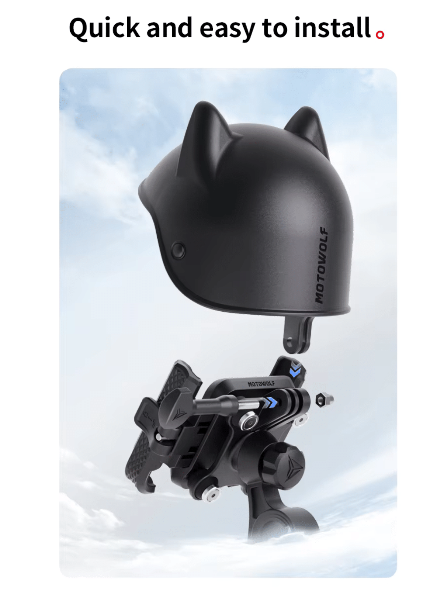 Mái Che Giá Đỡ Điện Thoại Motowolf MS2 Chính Hãng - Ảnh 8